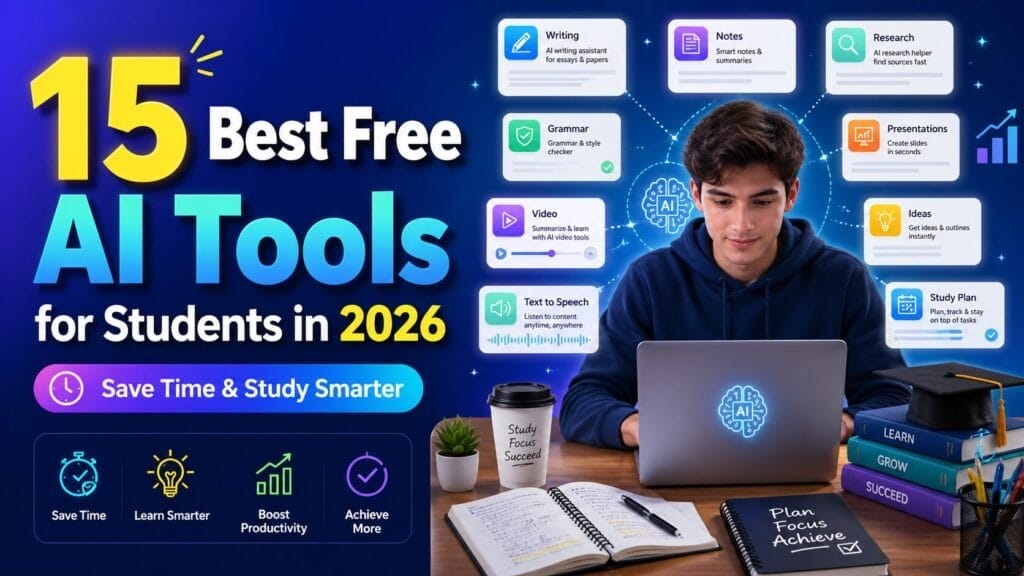 15 Best Free AI Tools for Students in 2026 (Save Time & Study Smarter)